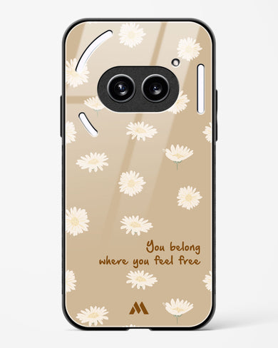 Free Spirit Blossom Glass Case Phone Cover (Nothing)