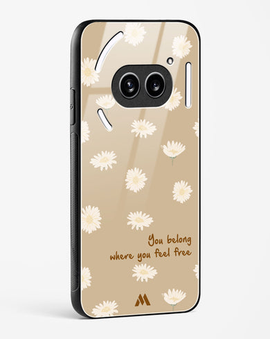 Free Spirit Blossom Glass Case Phone Cover (Nothing)