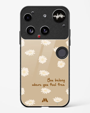 Free Spirit Blossom Glass Case Phone Cover (Nothing)