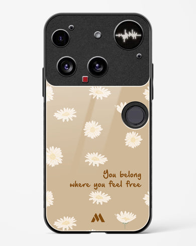 Free Spirit Blossom Glass Case Phone Cover (Nothing)