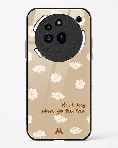 Free Spirit Blossom Glass Case Phone Cover (Nothing)