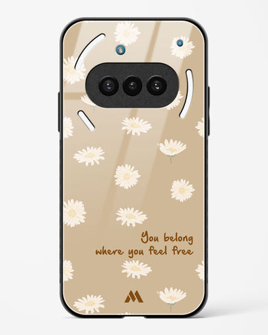 Free Spirit Blossom Glass Case Phone Cover (Nothing)