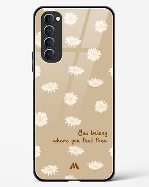 Free Spirit Blossom Glass Case Phone Cover-(Oppo)