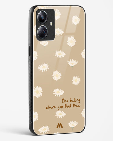 Free Spirit Blossom Glass Case Phone Cover-(Realme)