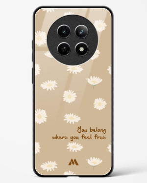 Free Spirit Blossom Glass Case Phone Cover (Realme)