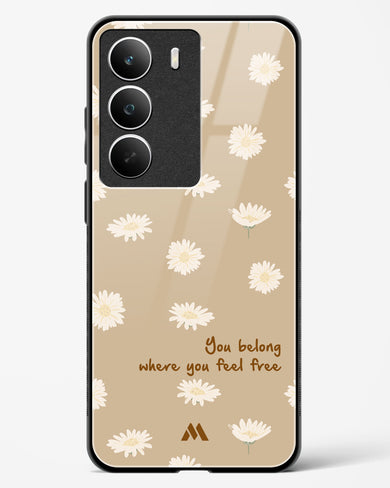 Free Spirit Blossom Glass Case Phone Cover (Realme)