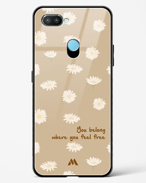 Free Spirit Blossom Glass Case Phone Cover-(Realme)