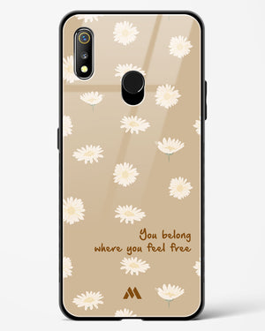 Free Spirit Blossom Glass Case Phone Cover-(Realme)