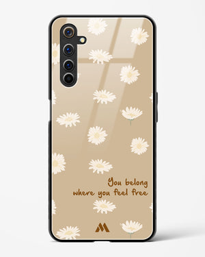 Free Spirit Blossom Glass Case Phone Cover-(Realme)