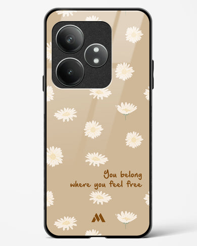 Free Spirit Blossom Glass Case Phone Cover (Realme)