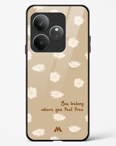 Free Spirit Blossom Glass Case Phone Cover (Realme)