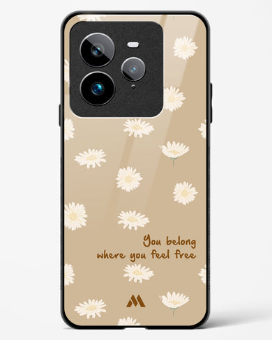 Free Spirit Blossom Glass Case Phone Cover (Realme)