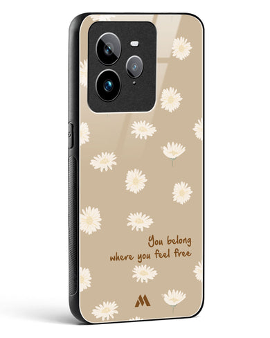 Free Spirit Blossom Glass Case Phone Cover (Realme)