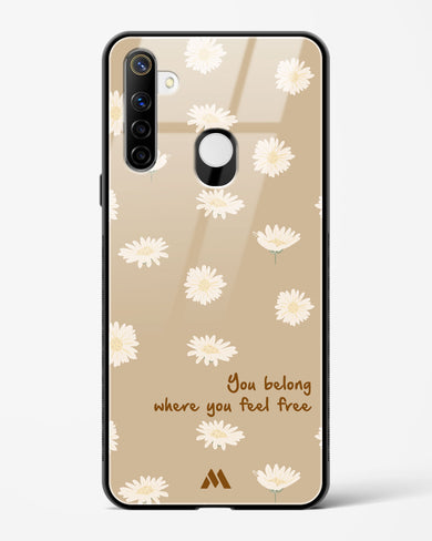 Free Spirit Blossom Glass Case Phone Cover (Realme)