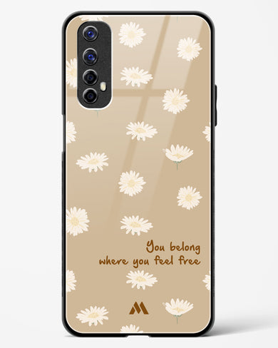 Free Spirit Blossom Glass Case Phone Cover-(Realme)