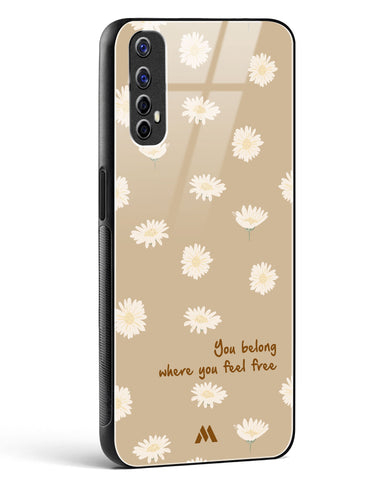 Free Spirit Blossom Glass Case Phone Cover-(Realme)