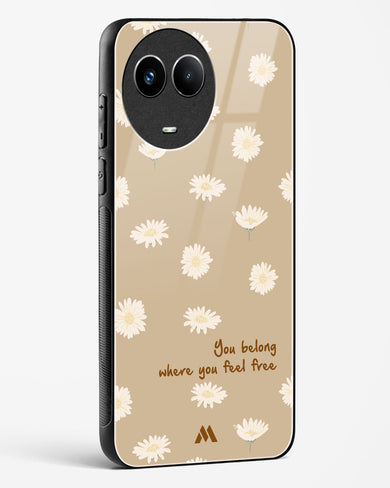 Free Spirit Blossom Glass Case Phone Cover (Realme)