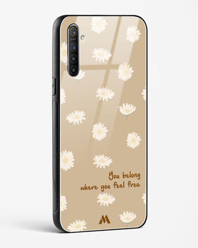 Free Spirit Blossom Glass Case Phone Cover-(Realme)