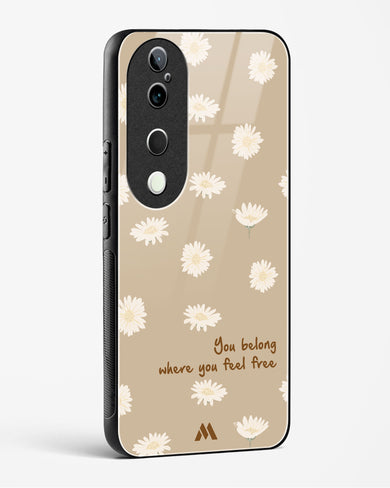 Free Spirit Blossom Glass Case Phone Cover (Vivo)