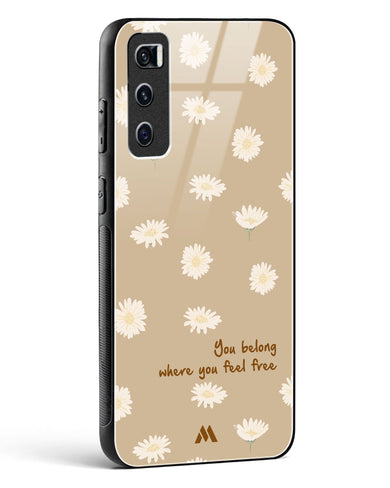 Free Spirit Blossom Glass Case Phone Cover-(Vivo)