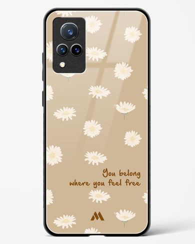 Free Spirit Blossom Glass Case Phone Cover-(Vivo)