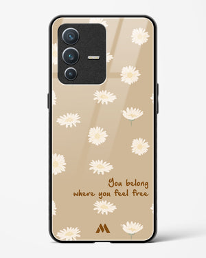 Free Spirit Blossom Glass Case Phone Cover-(Vivo)