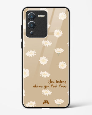 Free Spirit Blossom Glass Case Phone Cover-(Vivo)