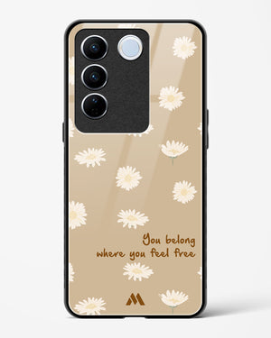 Free Spirit Blossom Glass Case Phone Cover-(Vivo)