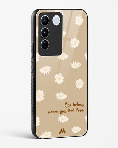 Free Spirit Blossom Glass Case Phone Cover-(Vivo)