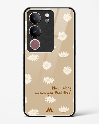 Free Spirit Blossom Glass Case Phone Cover-(Vivo)