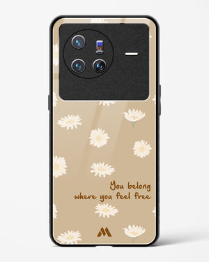 Free Spirit Blossom Glass Case Phone Cover-(Vivo)