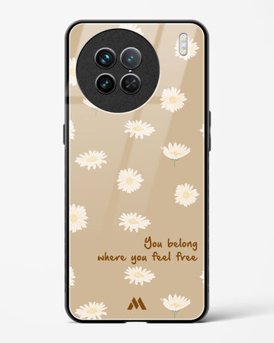 Free Spirit Blossom Glass Case Phone Cover-(Vivo)