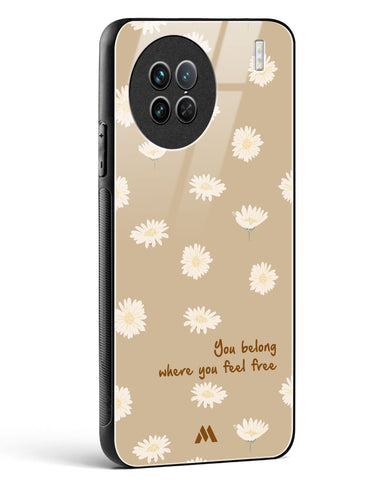 Free Spirit Blossom Glass Case Phone Cover-(Vivo)