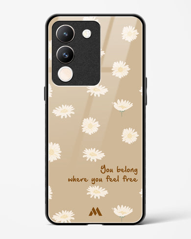 Free Spirit Blossom Glass Case Phone Cover (Vivo)