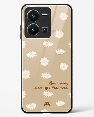 Free Spirit Blossom Glass Case Phone Cover-(Vivo)