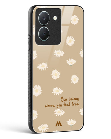 Free Spirit Blossom Glass Case Phone Cover-(Vivo)