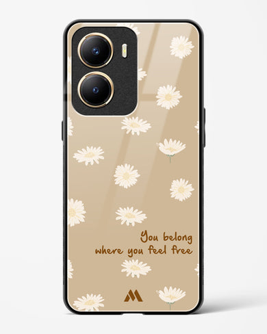 Free Spirit Blossom Glass Case Phone Cover-(Vivo)