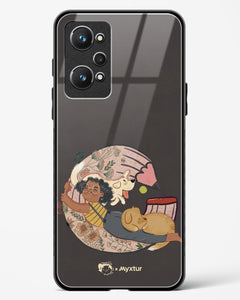 Pencil Pals [Doodle Drama] Glass Case Phone Cover (Realme)