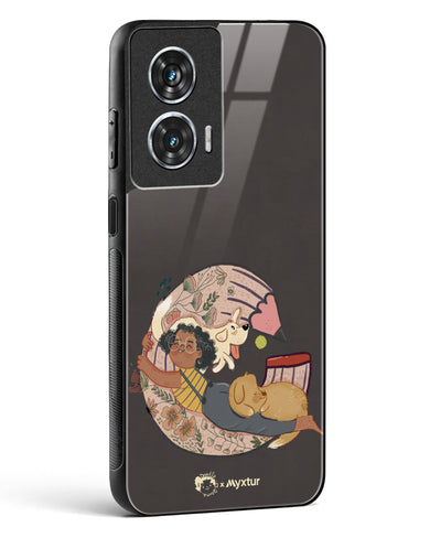 Pencil Pals [doodleodrama] Glass Case Phone Cover (Motorola)