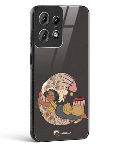 Pencil Pals [doodleodrama] Glass Case Phone Cover (Motorola)