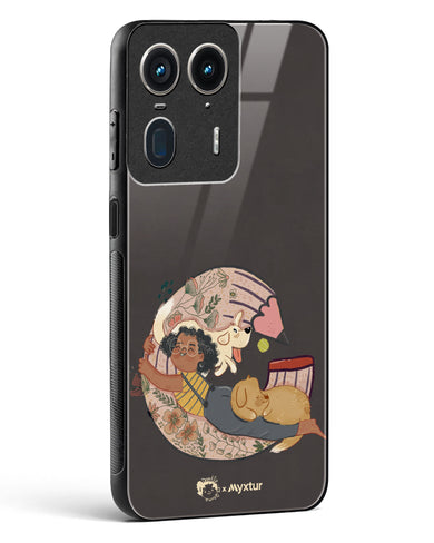 Pencil Pals [doodleodrama] Glass Case Phone Cover (Motorola)