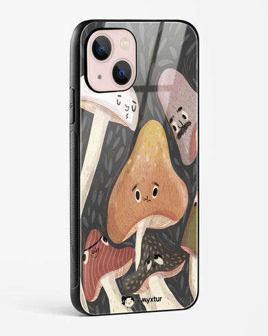 Shroom Smiles [doodleodrama] Glass Case Phone Cover (Apple)