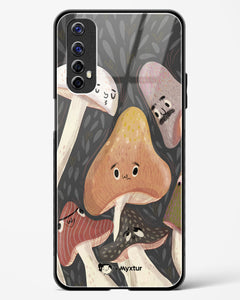 Shroom Smiles [Doodle Drama] Glass Case Phone Cover (Realme)