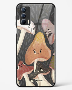 Shroom Smiles [Doodle Drama] Glass Case Phone Cover (Realme)