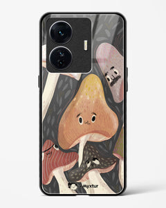 Shroom Smiles [Doodle Drama] Glass Case Phone Cover (Vivo)