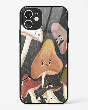 Shroom Smiles [doodleodrama] Glass Case Phone Cover (Apple)