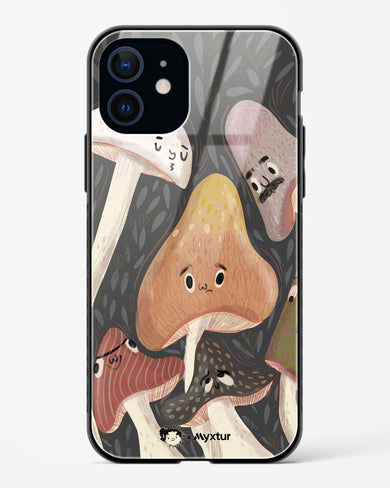 Shroom Smiles [doodleodrama] Glass Case Phone Cover (Apple)