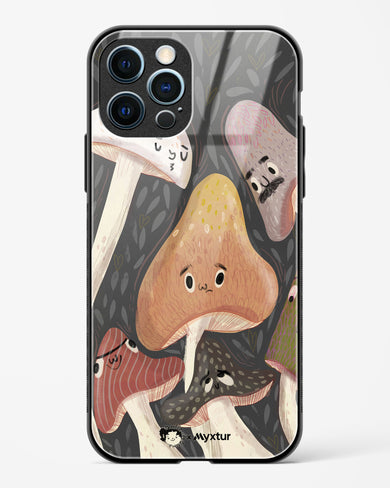 Shroom Smiles [doodleodrama] Glass Case Phone Cover (Apple)