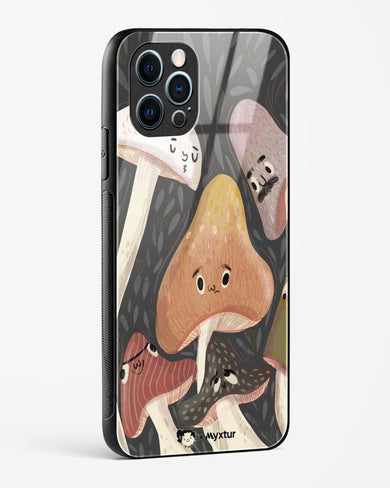 Shroom Smiles [doodleodrama] Glass Case Phone Cover (Apple)