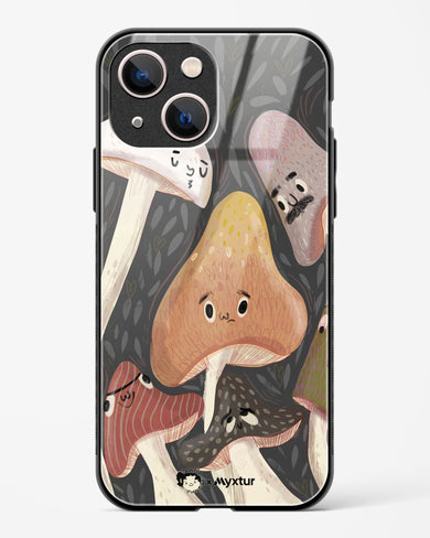 Shroom Smiles [doodleodrama] Glass Case Phone Cover (Apple)